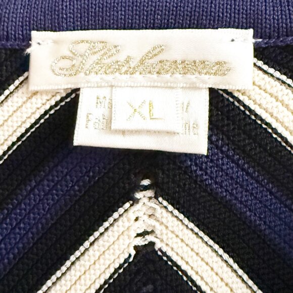 Shoshanna Leia Dress SHOPBOP in Navy/Ivory/Jet XL NWOT - Picture 4 of 9